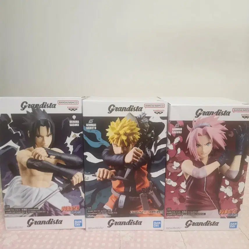 [BUNJANG] Naruto Grandista Figure Set (Sasuke/Naruto/Sakura) / 나루토 Grandista 피규어 (사스케/나루토/사쿠라)