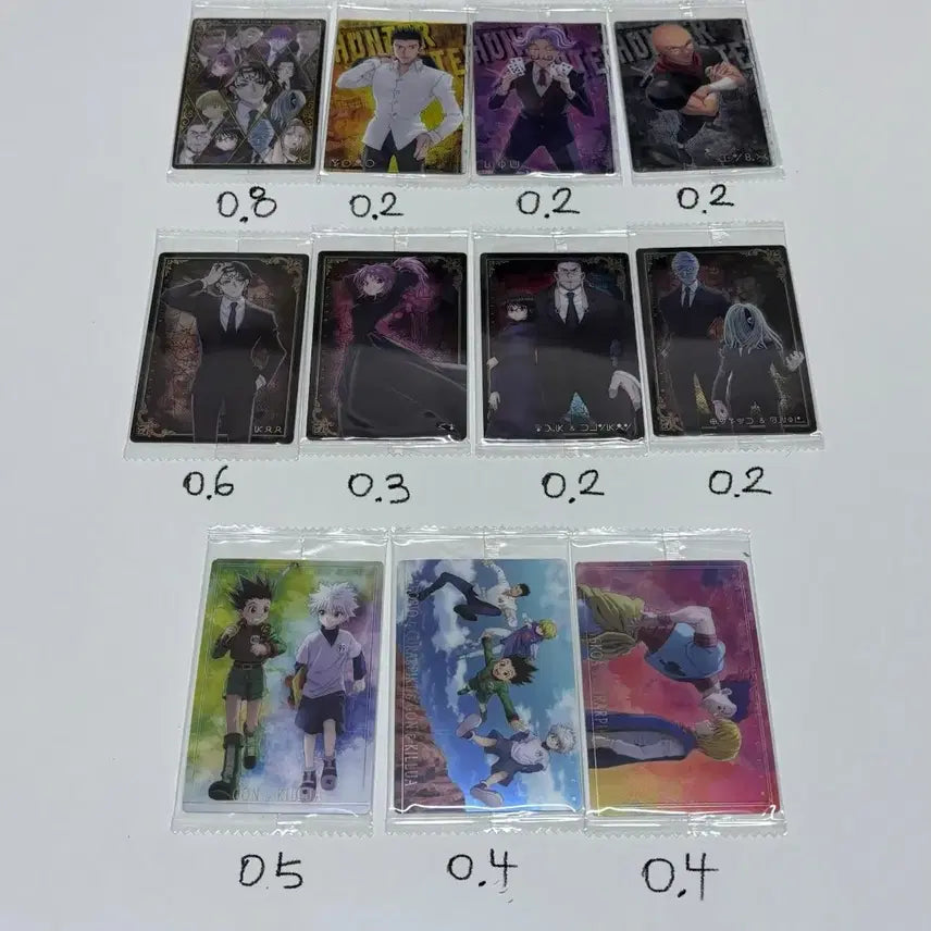 [SOLD OUT] 헌터헌터 헌헌 이타쟈가 4탄 카드 곤키르아 히소카 크라피카 클로로 스페셜