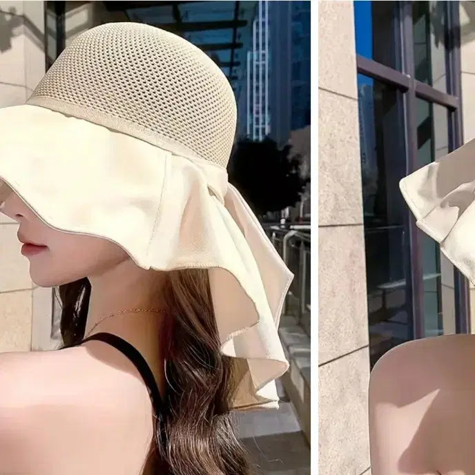[SOLD OUT] 햇빛 가림 모자 블랙