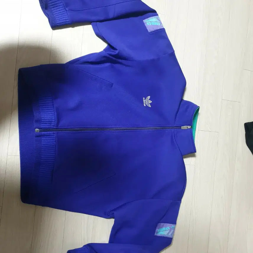 [BUNJANG] Adidas Old School Track Top Jacket / 제펜 올드스쿨 아디다스 블루종 트랙탑 블루 / 퍼플
