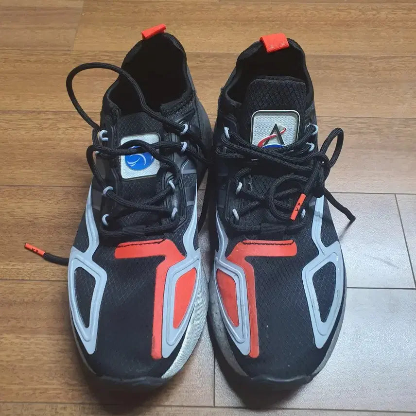 [BUNJANG] Adidas ZX 2K Boost Black Orange Sneakers - Size 245 / 아디다스 ZX 2K 부스트 블랙 오렌지 운동화 245