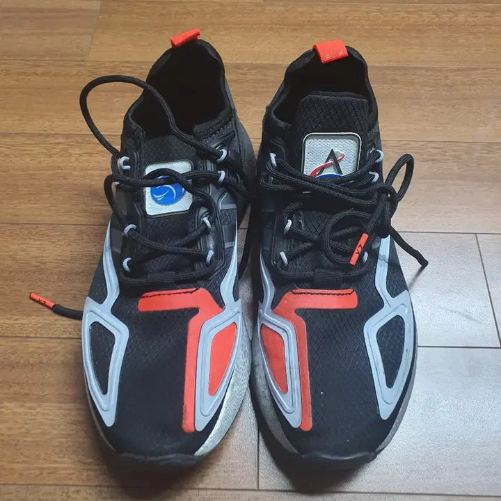 [BUNJANG] Adidas ZX 2K Boost Black Orange Sneakers - Size 245 / 아디다스 ZX 2K 부스트 블랙 오렌지 운동화 245