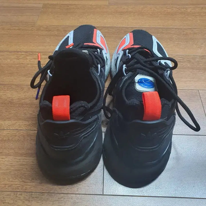 [BUNJANG] Adidas ZX 2K Boost Black Orange Sneakers - Size 245 / 아디다스 ZX 2K 부스트 블랙 오렌지 운동화 245