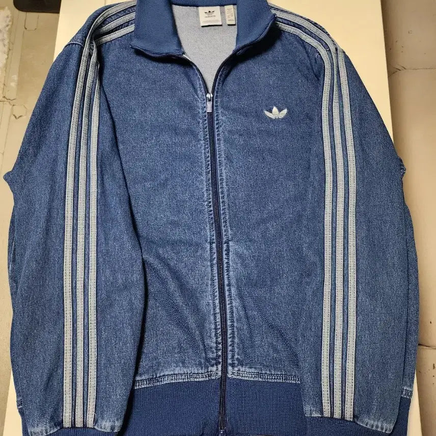 [BUNJANG] Adidas Denim Firebird Track Top Medium Blue JC6233 / [ 2XL ] 아디다스 데님 파이어버드 트랙탑 미디움 블루 JC6233