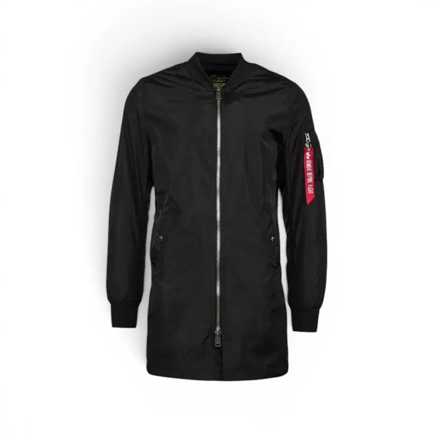 [BUNJANG] Alpha Industries Black Long MA-1 Jacket M / 알파인더스트리 블랙 롱 MA-1 자켓 M