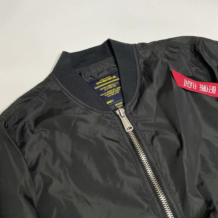 [BUNJANG] Alpha Industries Black Long MA-1 Jacket M / 알파인더스트리 블랙 롱 MA-1 자켓 M