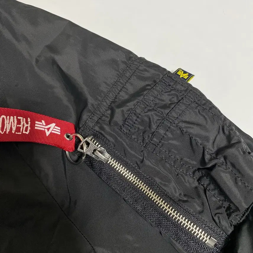 [BUNJANG] Alpha Industries Black Long MA-1 Jacket M / 알파인더스트리 블랙 롱 MA-1 자켓 M