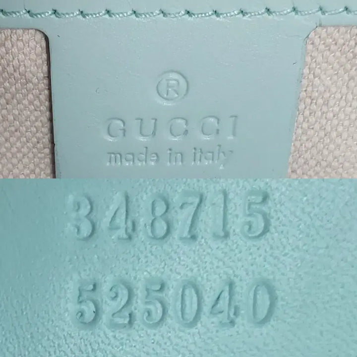 [BUNJANG] Gucci Denim Leather Tote Bag / 구찌 블루 데님 민트 레더 크래프트 토트백