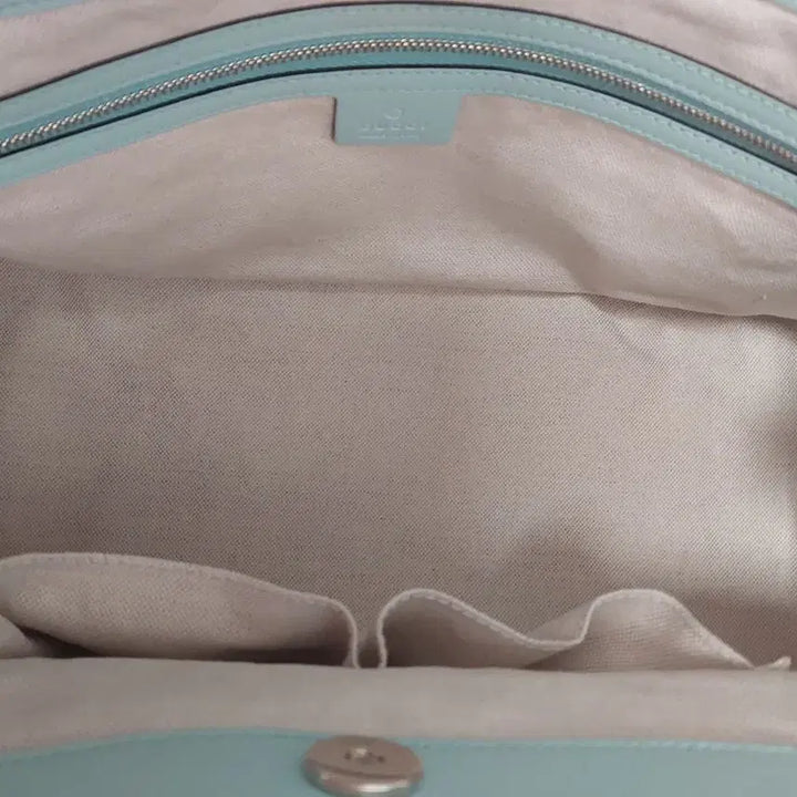 [BUNJANG] Gucci Denim Leather Tote Bag / 구찌 블루 데님 민트 레더 크래프트 토트백