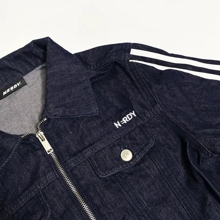 [SOLD OUT] 널디 라인 크롭 데님 자켓 S