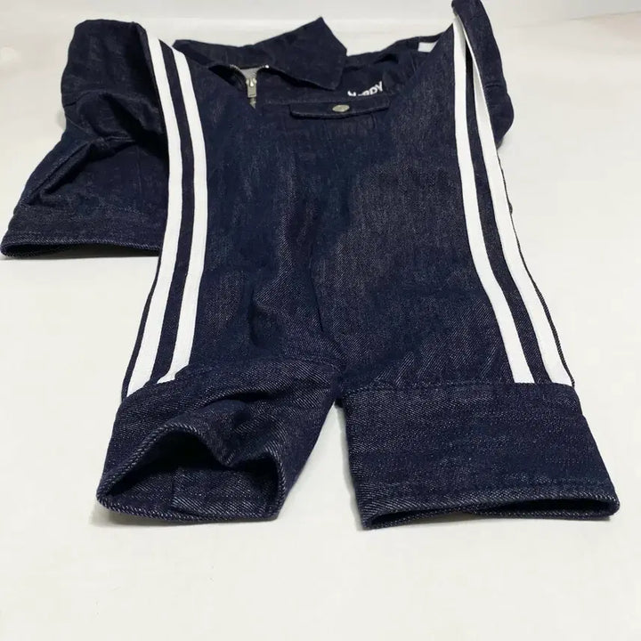 [SOLD OUT] 널디 라인 크롭 데님 자켓 S