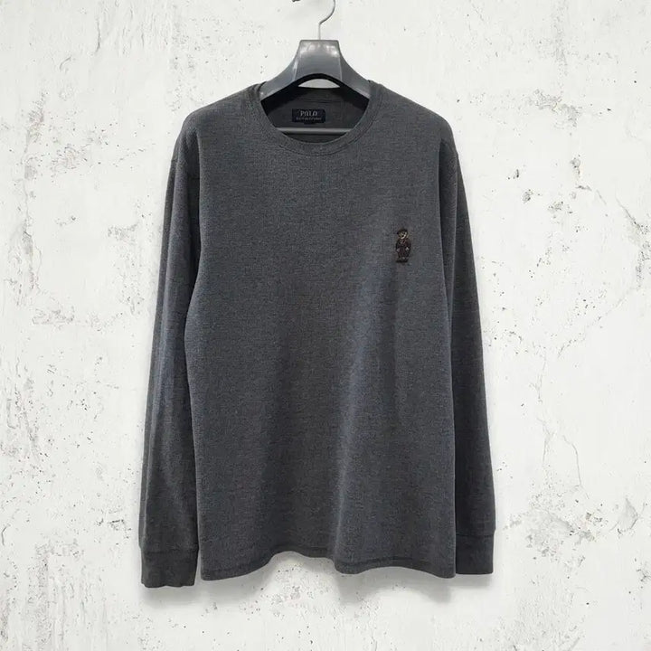 [BUNJANG] Polo Ralph Lauren Gray Bear Waffle T-Shirt XL / 폴로 랄프로렌 그레이 베어 와플 티셔츠 XL