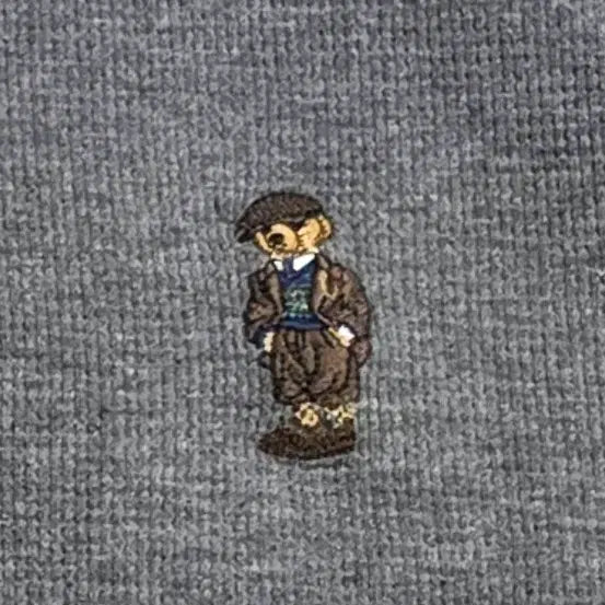 [BUNJANG] Polo Ralph Lauren Gray Bear Waffle T-Shirt XL / 폴로 랄프로렌 그레이 베어 와플 티셔츠 XL