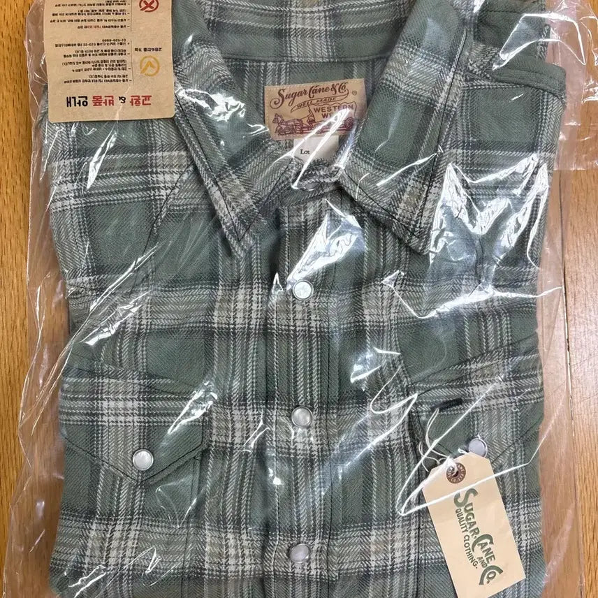 [BUNJANG] Sugar Cane Herringbone Check Western Shirt / [슈가케인] 2026 SS 헤링본 체크 웨스턴셔츠