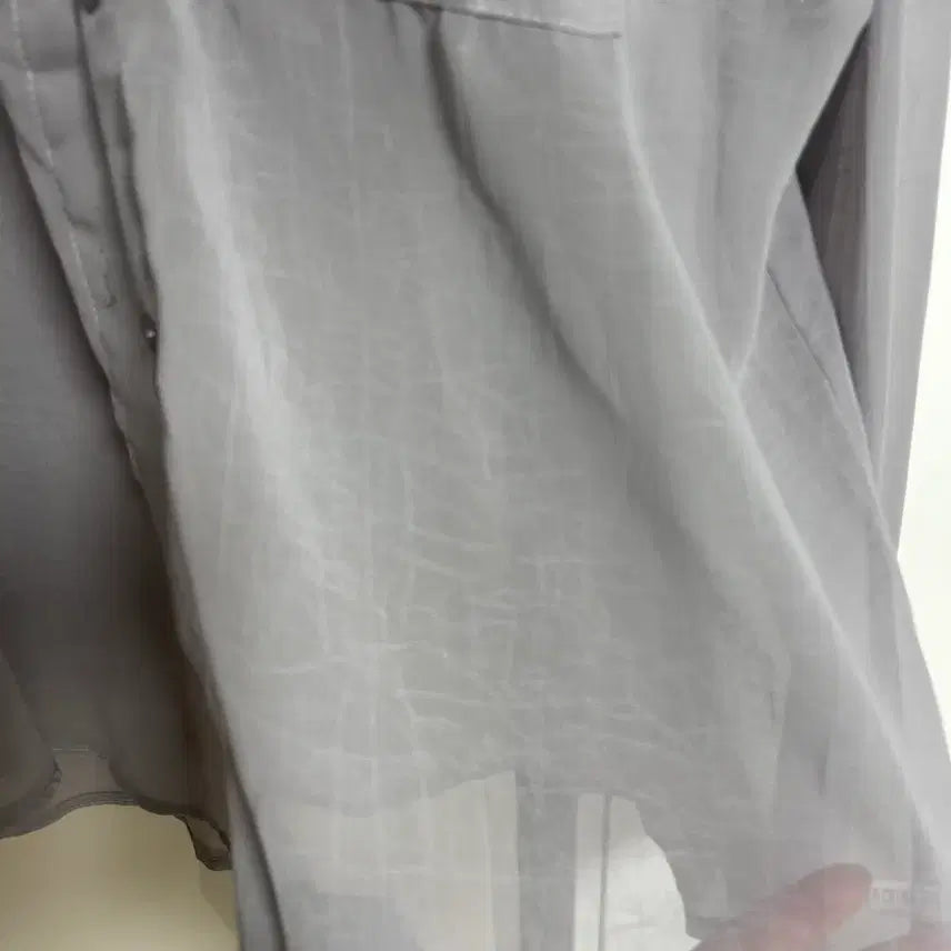[SOLD OUT] [옷정리] 시스루 셔츠 블라우스 (그레이)