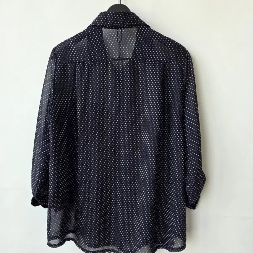 [SOLD OUT] F/도트 시폰 셔츠블라우스