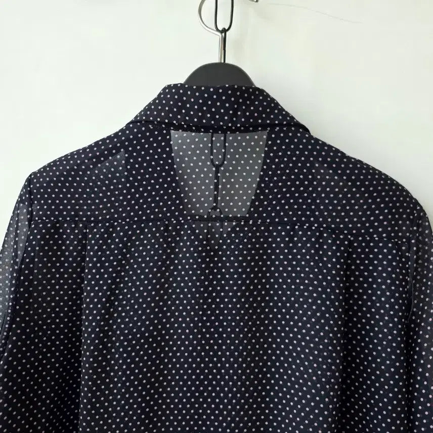 [SOLD OUT] F/도트 시폰 셔츠블라우스