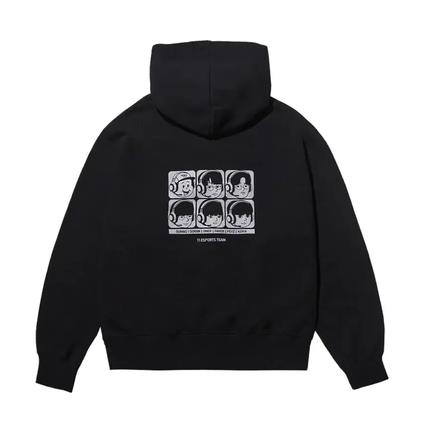 [BUNJANG] BBADERNS x T1 Player Hoodie Black M (Sealed) / 빠더너스 x T1 플레이어 후드 집업 블랙 m (미개봉)