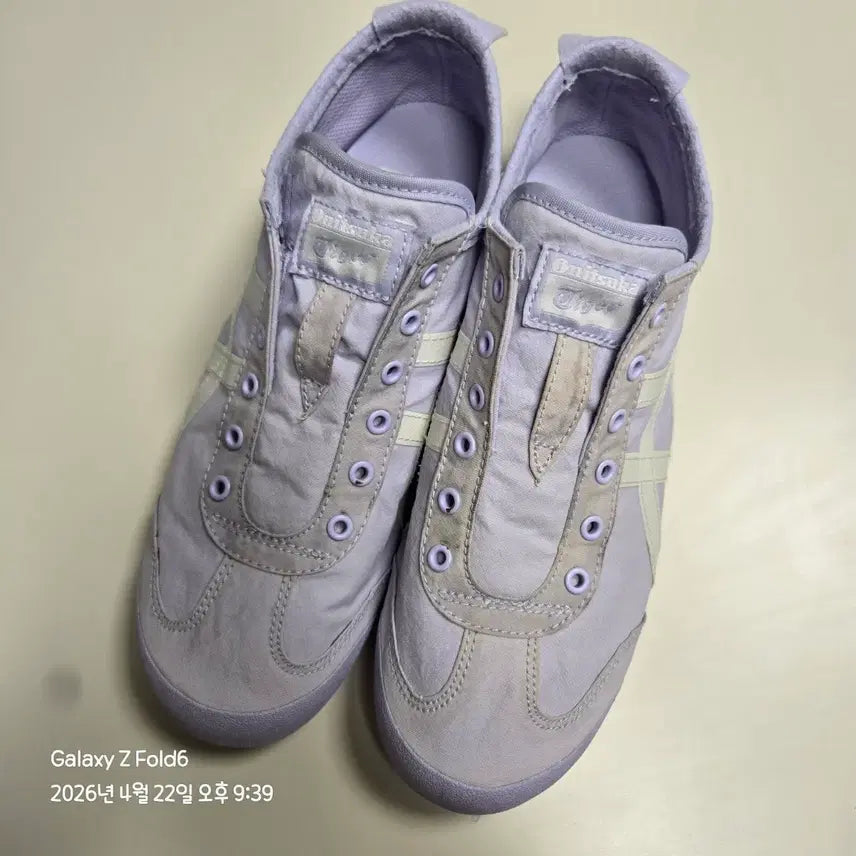 [BUNJANG] Onitsuka Tiger Slip-on Lavender Sneakers / 오니츠카타이거 슬립온 라벤더 245mm