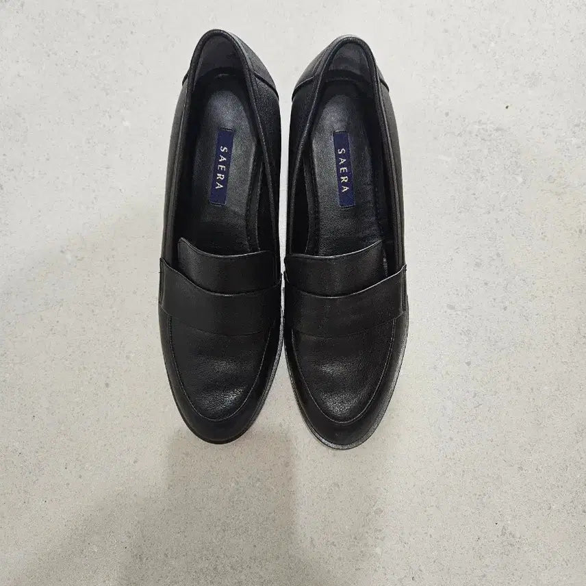 [BUNJANG] Sera Black Loafers - Low Heel (4cm) / 세라 단화 로퍼 230