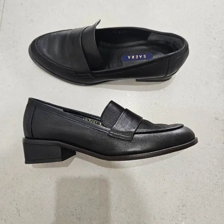 [BUNJANG] Sera Black Loafers - Low Heel (4cm) / 세라 단화 로퍼 230