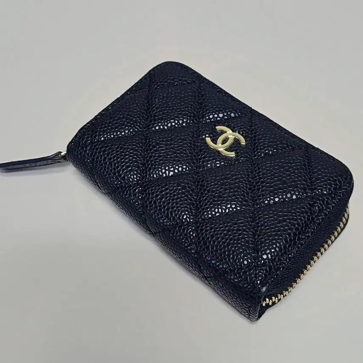 [BUNJANG] Caviar Leather Card Wallet / 캐비어 카드지갑 가죽 카드지갑