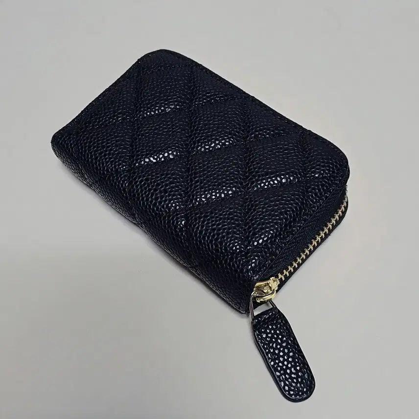 [BUNJANG] Caviar Leather Card Wallet / 캐비어 카드지갑 가죽 카드지갑