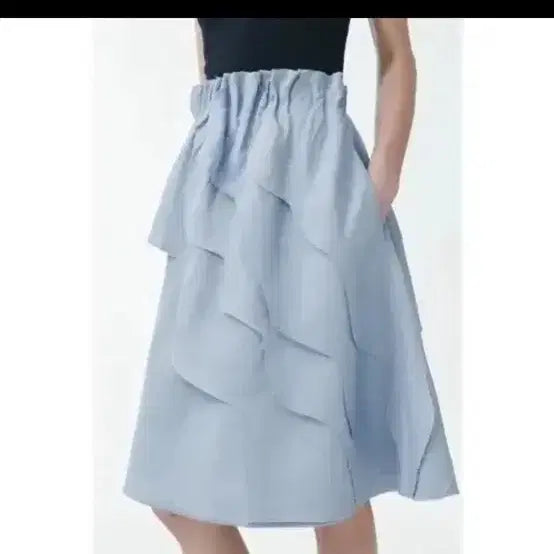 [BUNJANG] COS Ruffle Linen Blend Skirt / 코스cos러플스커트44~55