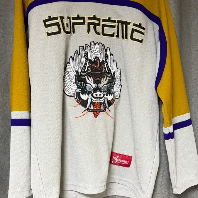 [BUNJANG] Supreme Demon Hockey Jersey M Size / 슈프림 데몬 하키 져지 m사이즈. 교환 가능