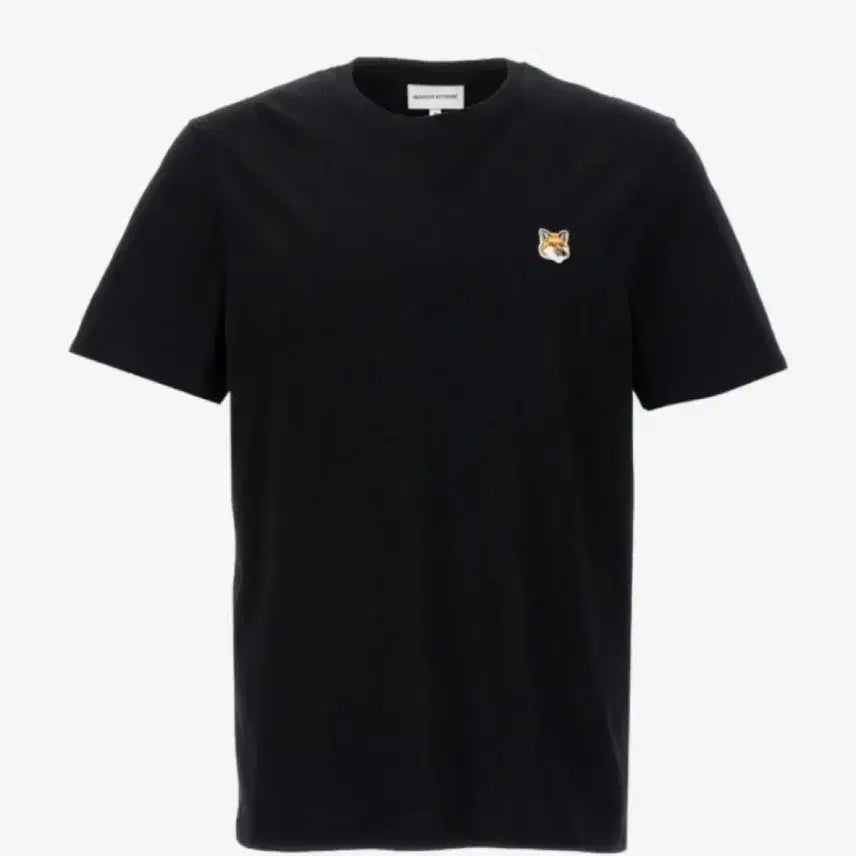 [BUNJANG] Maison Kitsune Fox Patch T-shirt (Black) / 메종키츠네 기본 폭스 반팔티 블랙 미개봉 새상품