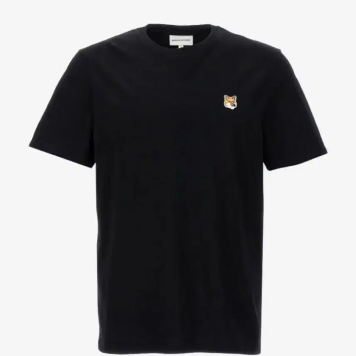 [BUNJANG] Maison Kitsune Fox Patch T-shirt (Black) / 메종키츠네 기본 폭스 반팔티 블랙 미개봉 새상품