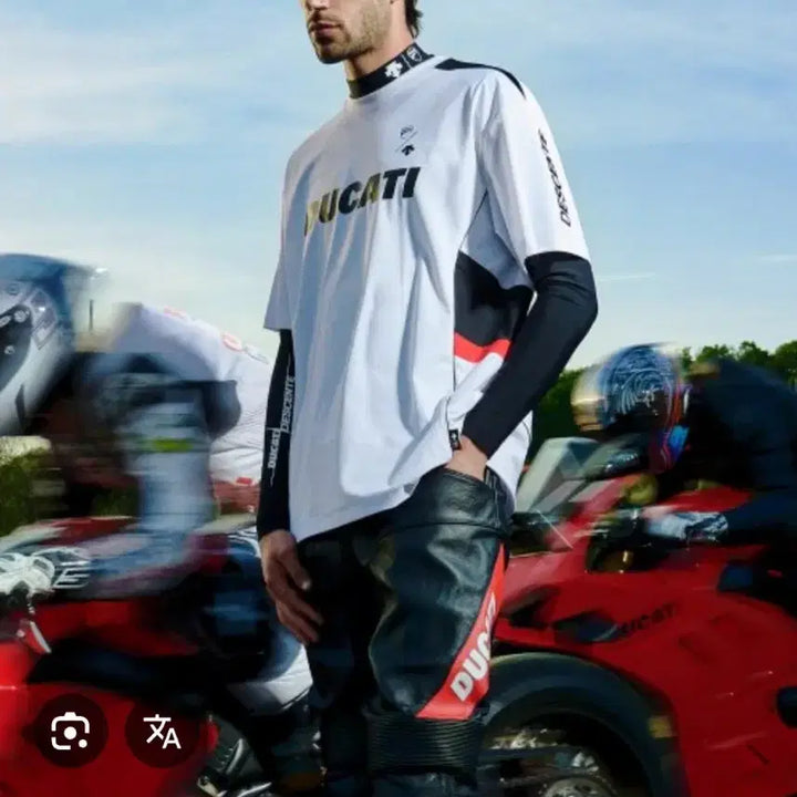 [BUNJANG] Descente Ducati Cooling Oversized T-Shirt (L) / 데상트 두카티 쿨링 오버핏 반팔티셔츠 100(L)
