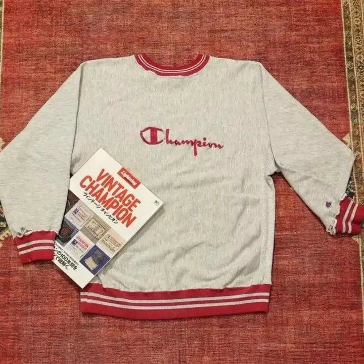 [BUNJANG] Champion Reverse Weave Double V USA Sweatshirt / [데드스탁]40s 복각 챔피온 리버스위브 더블 V USA 스웻셔츠 M