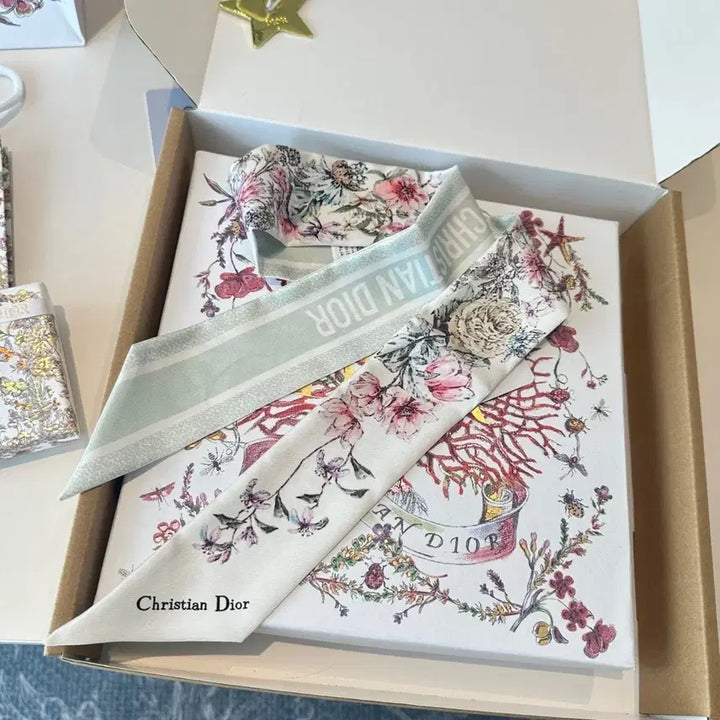[BUNJANG] Dior Floral Mitzah Scarf / 디올 플로럴 미차 스카프