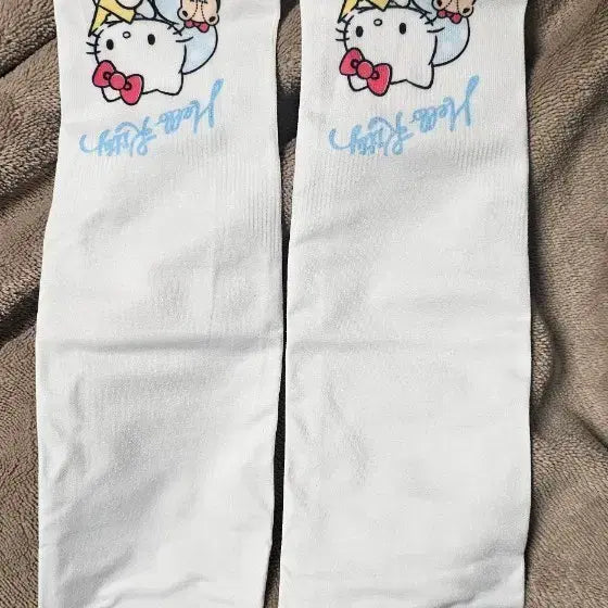 [BUNJANG] Hello Kitty Arm Warmers White / 헬로키티 팔토시 화이트