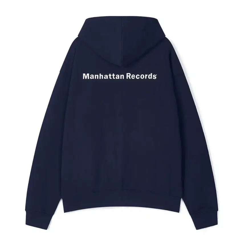 [BUNJANG] Manhattan Records Navy Hoodie XL / 맨하탄레코즈 후드집업 네이비 XL