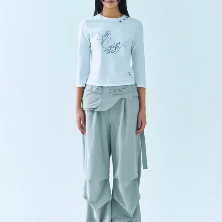 [SOLD OUT] (급처, 새상품)뚜오미오 WASHED BELT BAG PANTS
