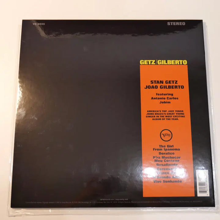 [BUNJANG] Stan Getz / Joao Gilberto Getz / Gilberto Acoustic Sounds LP / [LP] Getz / Gilberto (Acoustic Sounds)