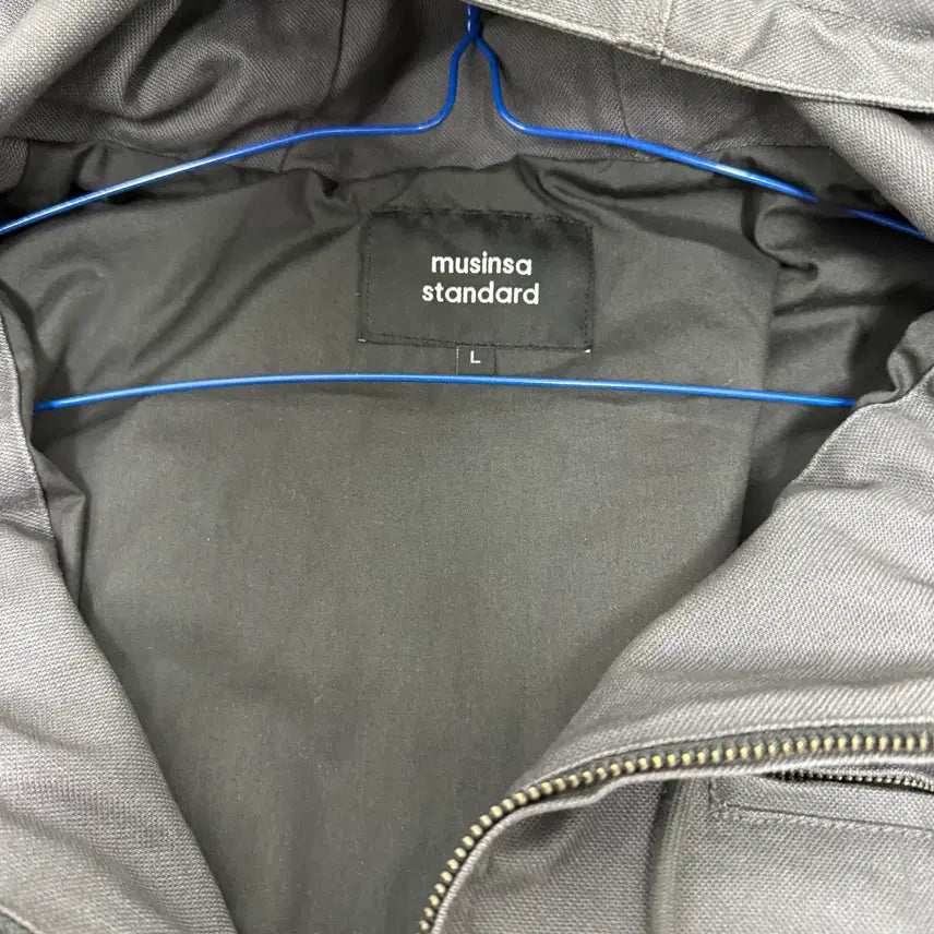 [BUNJANG] Musinsa Standard Pigment Canvas Hooded Work Jacket / 무신사 스탠다드 피그먼트 캔버스 후드 워크 자켓 L