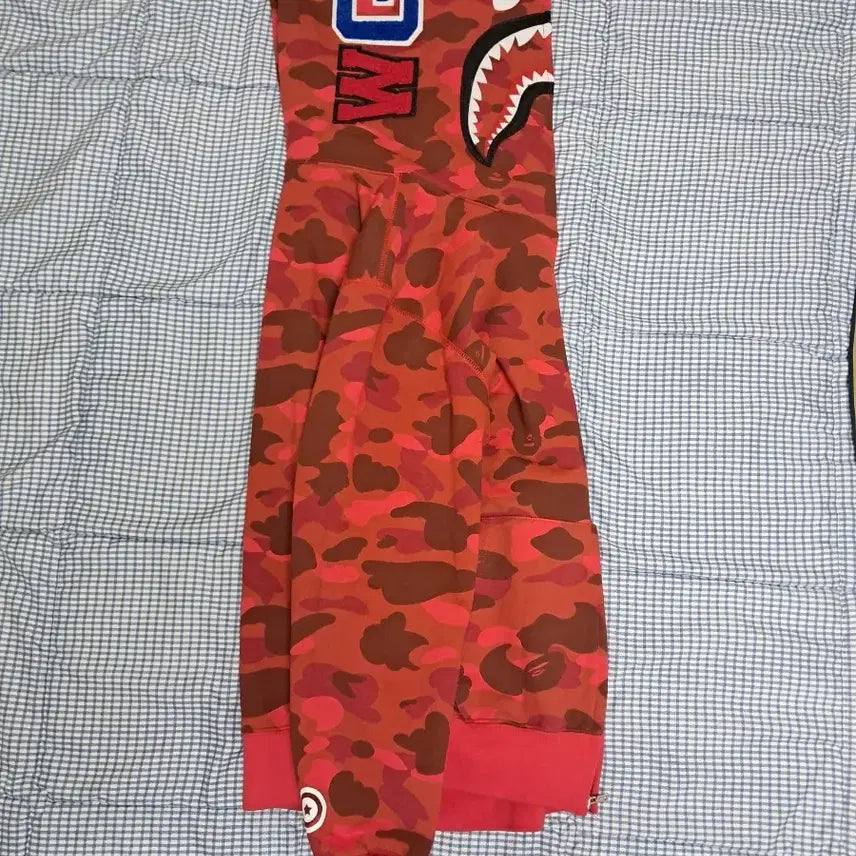 [BUNJANG] BAPE Shark Hoodie Red S / 베이프 샤크후드 적계 레드 s 급처합니다