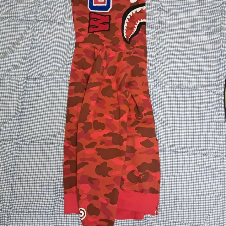 [BUNJANG] BAPE Shark Hoodie Red S / 베이프 샤크후드 적계 레드 s 급처합니다