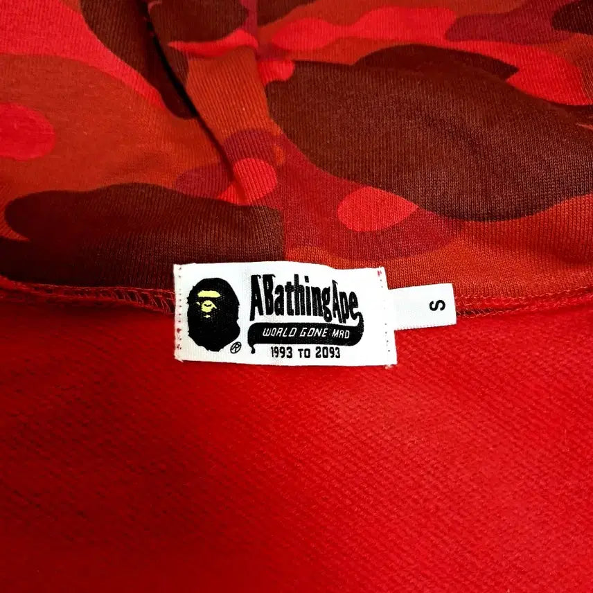 [BUNJANG] BAPE Shark Hoodie Red S / 베이프 샤크후드 적계 레드 s 급처합니다