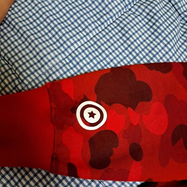 [BUNJANG] BAPE Shark Hoodie Red S / 베이프 샤크후드 적계 레드 s 급처합니다