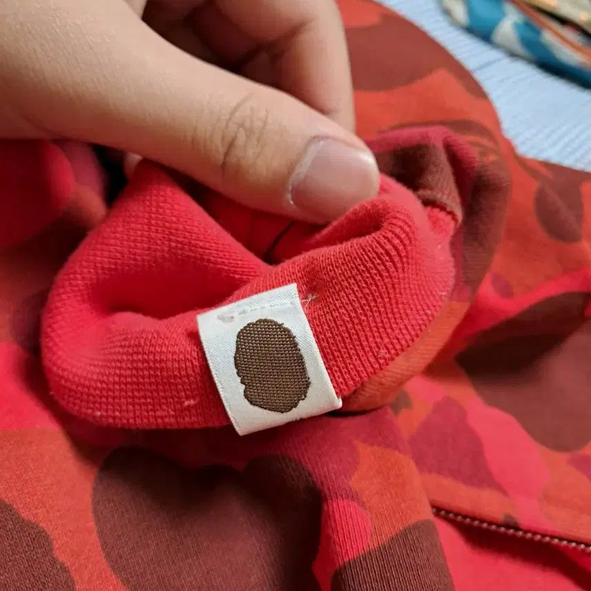 [BUNJANG] BAPE Shark Hoodie Red S / 베이프 샤크후드 적계 레드 s 급처합니다
