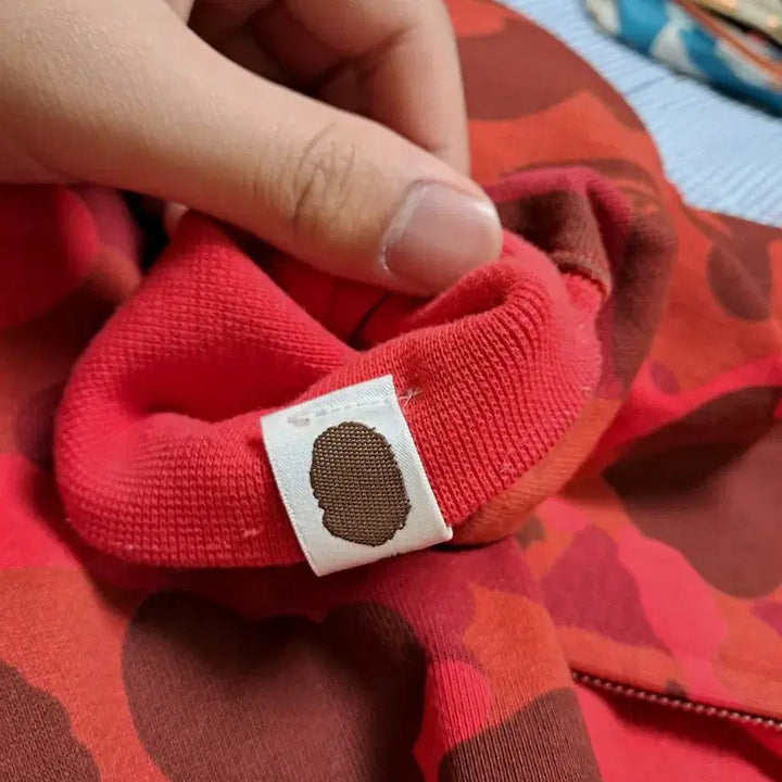 [BUNJANG] BAPE Shark Hoodie Red S / 베이프 샤크후드 적계 레드 s 급처합니다