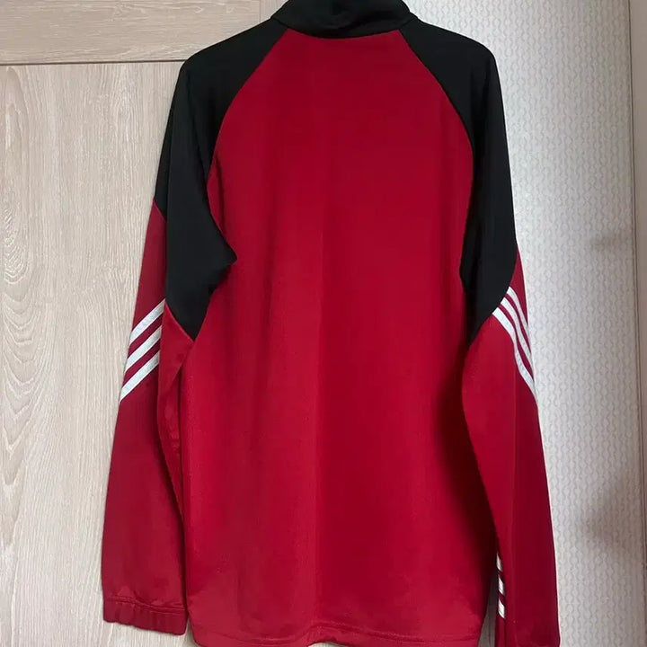 [BUNJANG] Adidas Busan IPARK Red Half-Zip Training Jersey K League Football / 아디다스 부산아이파크 레드 반집업 트레이닝 져지 k리그 축구