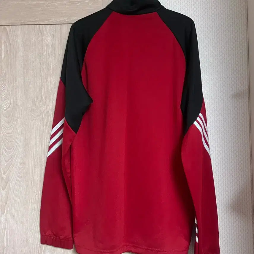 [BUNJANG] Adidas Busan IPARK Red Half-Zip Training Jersey K League Football / 아디다스 부산아이파크 레드 반집업 트레이닝 져지 k리그 축구