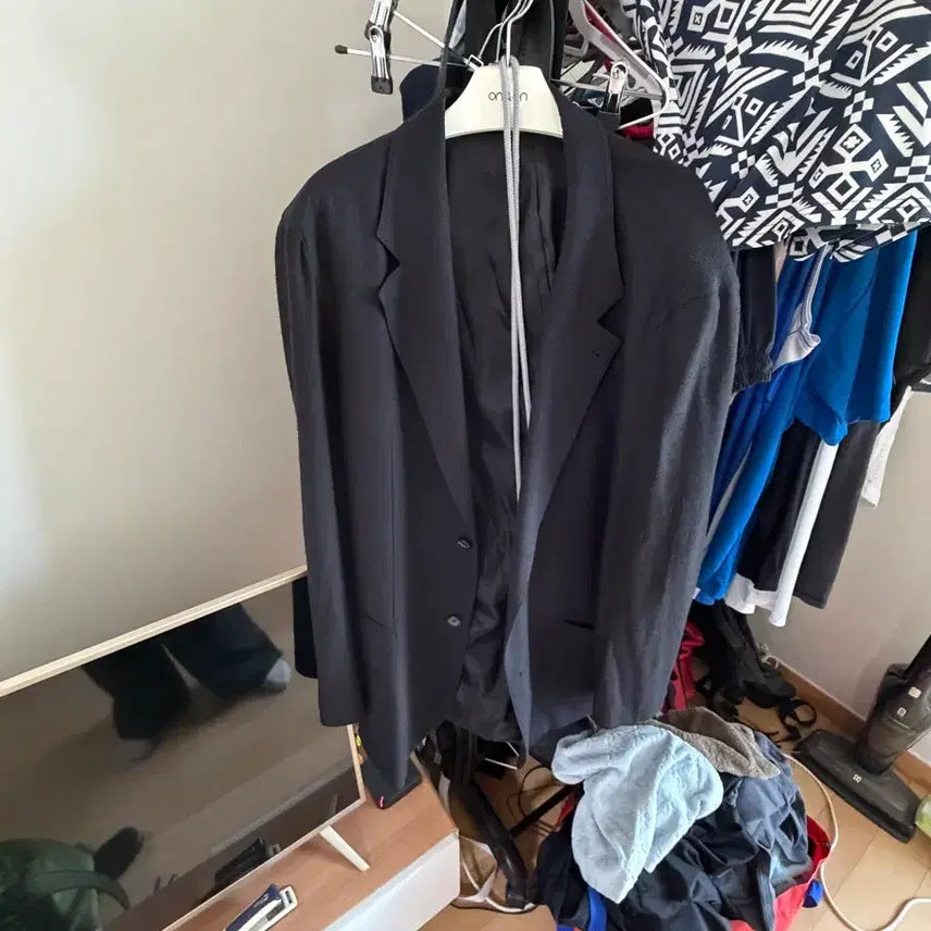 [BUNJANG] Youth Silk Tailored Blazer Jacket / 유스 실크넵 테일러드 블레이저 자켓