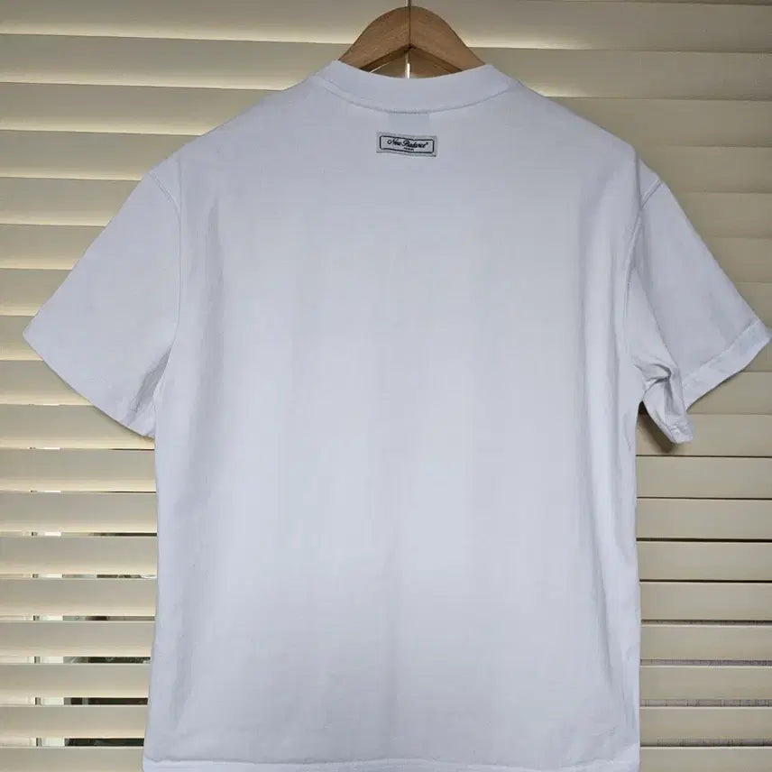[BUNJANG] New Balance Classic White Logo Short Sleeve T-Shirt / 뉴발란스 화이트 클래식 로고 반팔티셔츠 M