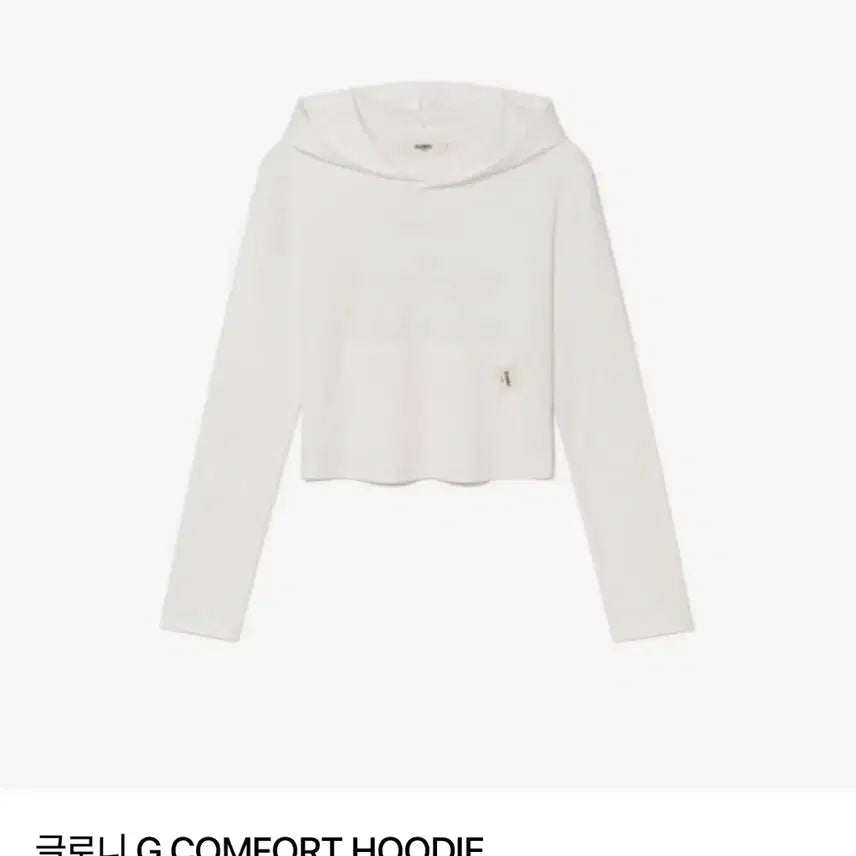 [BUNJANG] Glowny G Comfort Hoodie Light Gray/White / 글로니 g comfort hoodie 후드 연그레이, 화이트